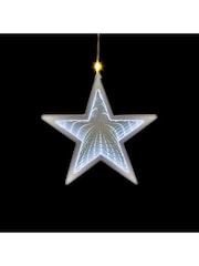 Premier Decorations Ltd 12x12m Infinity Stars V Curtain Warm White Lights - Image 2 of 2