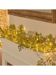 Premier Decorations Ltd 18m Pine Cones and Warm Evergreen Garland Lights - Image 3 of 4