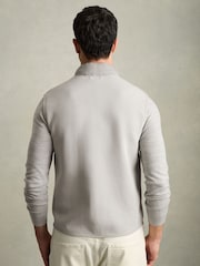 Reiss Grey Field Brushed Jersey Quilted Gilet - Image 5 of 6