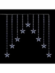 Premier Decorations Ltd 12x12m Infinity Stars V Curtain White LED Lights - Image 1 of 2