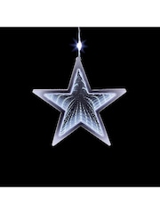 Premier Decorations Ltd 12x12m Infinity Stars V Curtain White LED Lights - Image 2 of 2