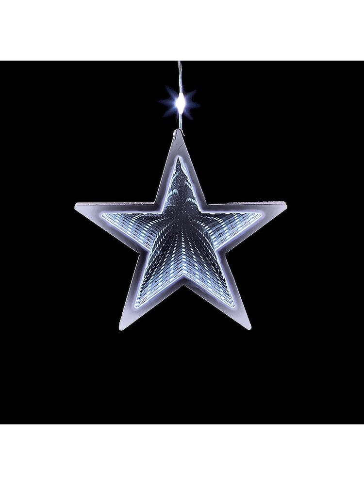 Premier Decorations Ltd 12x12m Infinity Stars V Curtain White LED Lights - Image 2 of 2