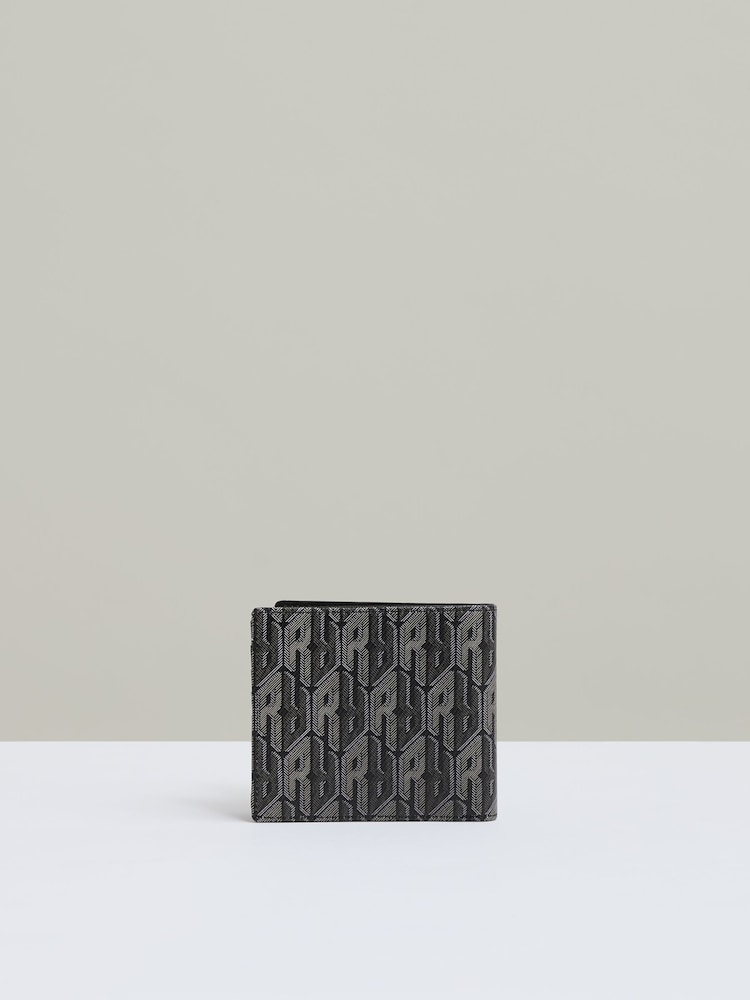Schwarz - Reiss – Forest – Monogramm-Geldbörse aus beschichtetem Canvas - Bild 3 von 3