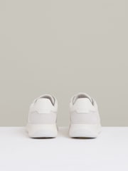 Reiss White Emmett Leather Suede Running Trainers - Image 5 of 5