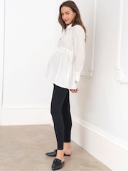 Seraphine Maternity Tailored White Shirt - Image 3 of 5