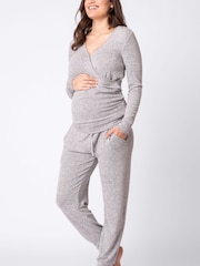 Seraphine Grey Loungewear Maternity Set - Image 1 of 3