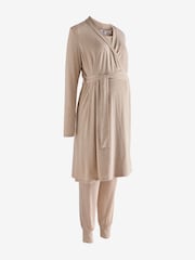 Seraphine Cream Maternity Sleep Set 4 Piece - Image 12 of 13
