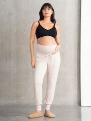 Seraphine Cream Maternity Sleep Set 4 Piece - Image 4 of 13