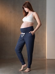 Seraphine Blue Maternity Pyjama Bottoms 2 Pack - Image 4 of 5