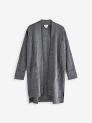 Seraphine Grey Maternity Knit Cardigan with Patch Pockets - Image 6 of 6