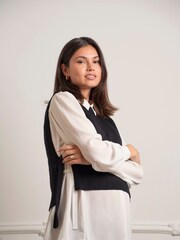 Seraphine Maternity Knit Tabbard Side Black Tie - Image 3 of 6