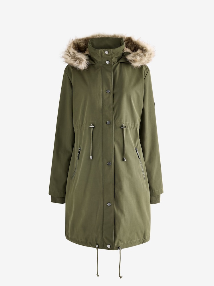 Seraphine Maternity Green 3 In 1 Premium Parka - Image 1 of 4