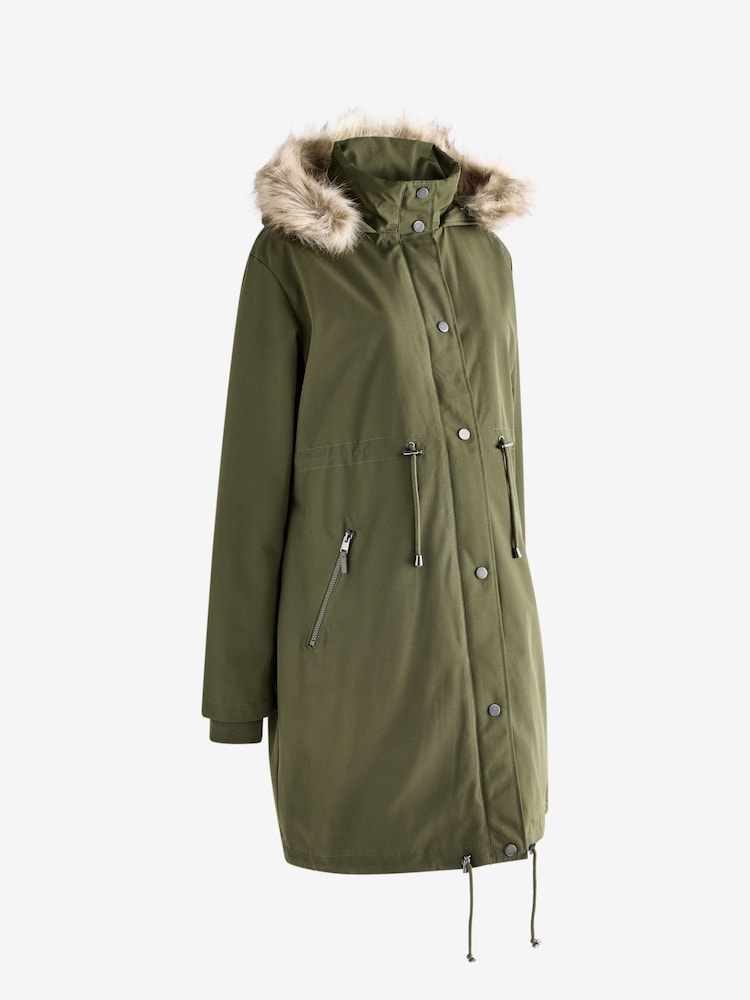 Seraphine Maternity Green 3 In 1 Premium Parka - Image 2 of 4