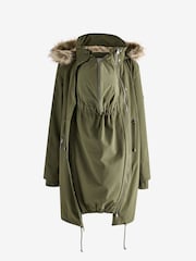 Seraphine Maternity Green 3 In 1 Premium Parka - Image 3 of 4