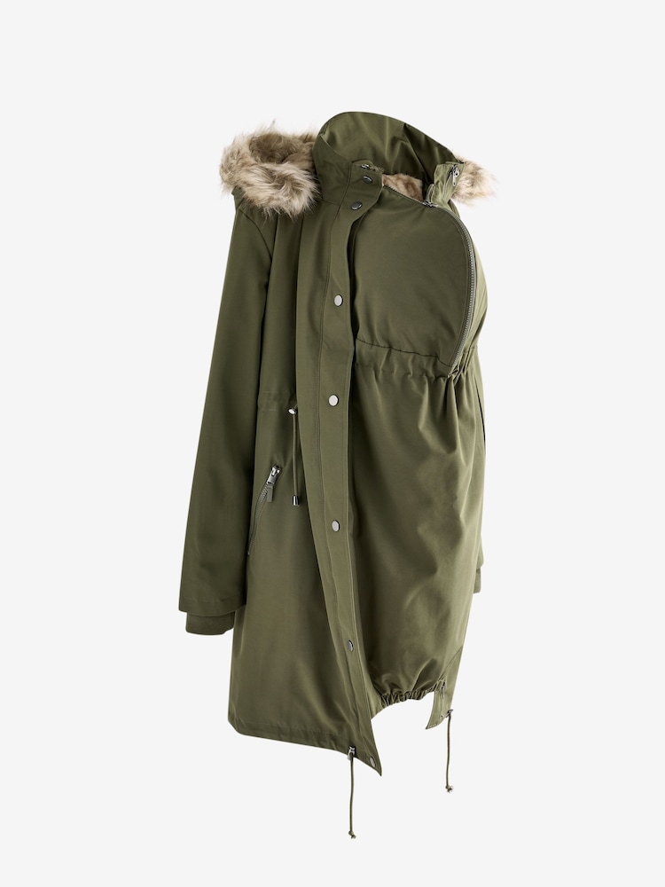 Seraphine Maternity Green 3 In 1 Premium Parka - Image 4 of 4 Seraphine Maternity Green 3 In 1 Premium Parka - Image 4 of 4