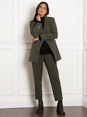 Seraphine Maternity Green Simple Tailored Blazer - Image 1 of 3