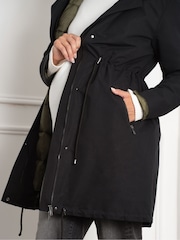 Seraphine Maternity 4 In 1 Black Puffer Jacket - Image 4 of 5
