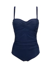 Azul marino - Bañador reductor con tirantes de quita y pon Santa Monica de Pour Moi - Imagen 3 de 4