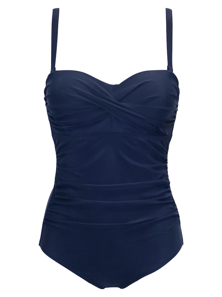 Buy Pour Moi Navy Blue Santa Monica Removable Straps Tummy Control