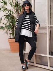 Seraphine Maternity Knit Black Cardigan with Patch Pockets - Image 5 of 5