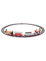 Premier Decorations Ltd 17pc Round The Christmas Tree Train Set - Image 1 of 3