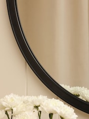 Laura Ashley Black Harrington Polished Nickel Mirror - Image 2 of 4