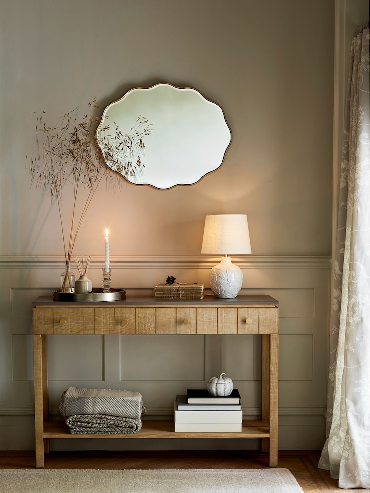 Laura Ashley Gold Medora Oval Mirror - Image 1 of 5