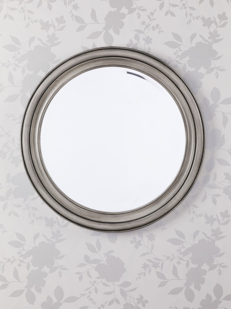 Laura Ashley Grey Tate Wooden Mirror - Image 1 of 3