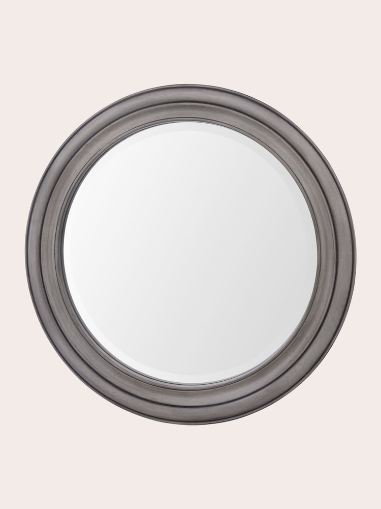 Laura Ashley Grey Tate Wooden Mirror - Image 2 of 3