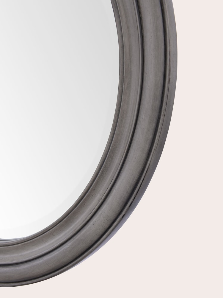 Laura Ashley Grey Tate Wooden Mirror - Image 3 of 3