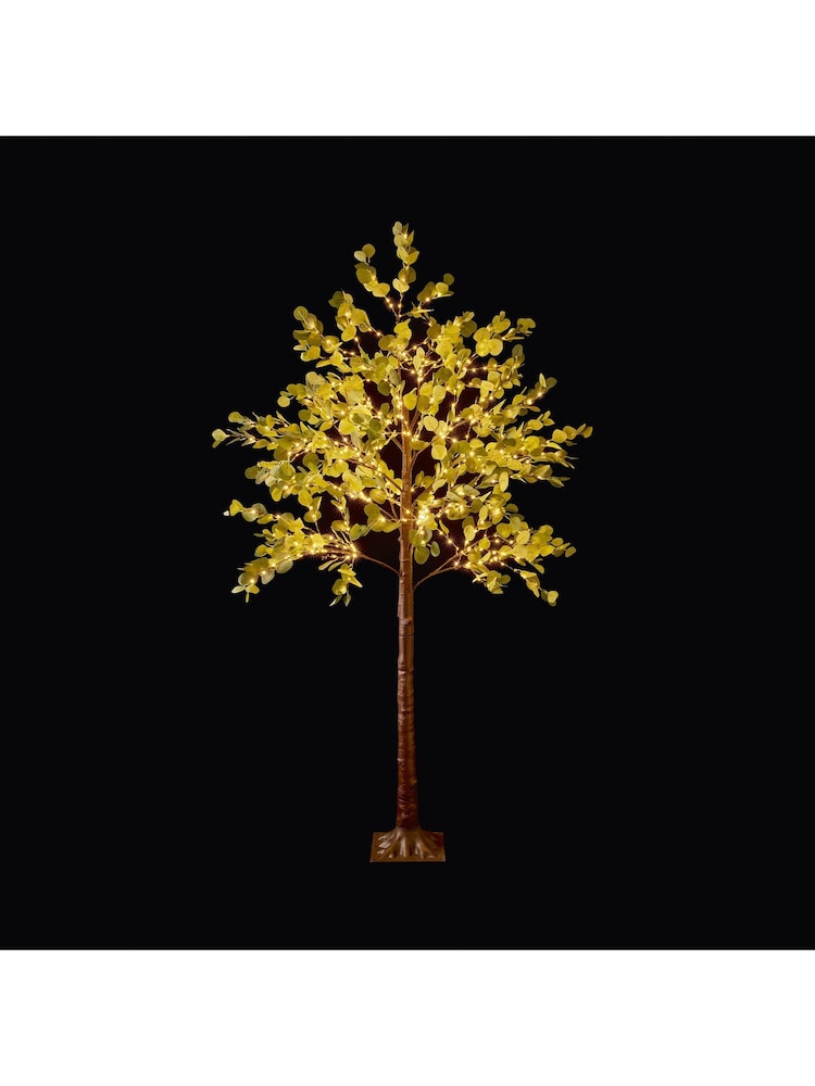 Premier Decorations Ltd 6ft Eucalyptus Christmas Tree with Warm White Lights - Image 1 of 1