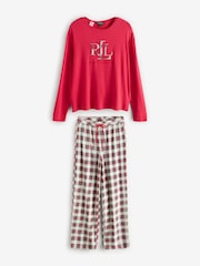 Lauren Ralph Lauren Cream Cotton Cloud Pyjama Set - Image 1 of 3