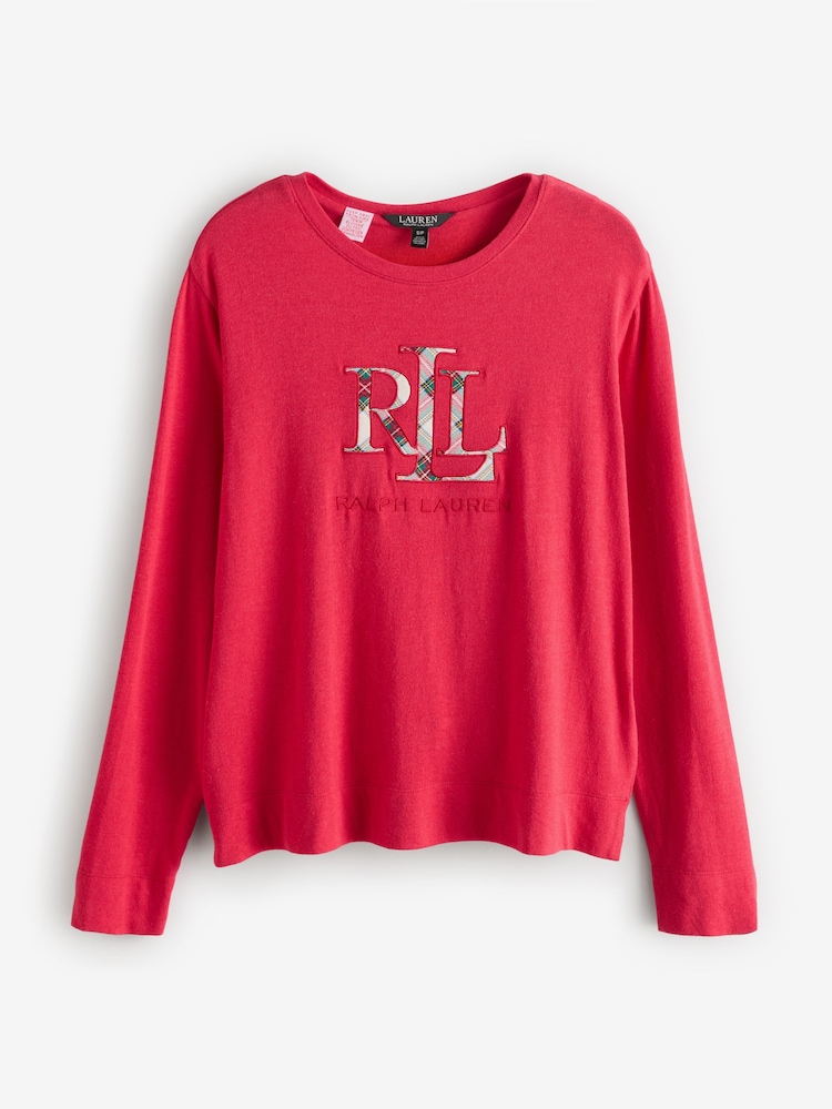 Lauren Ralph Lauren Cream Cotton Cloud Pyjama Set - Image 2 of 3