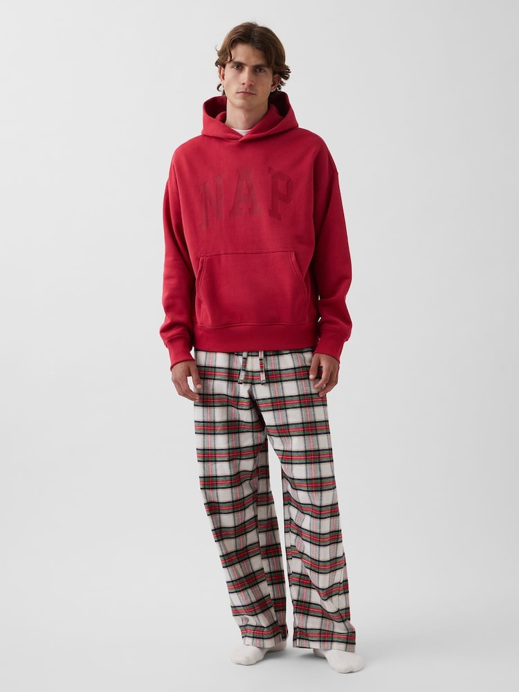 Red & White Check - Gap Check Softest Flannel Pyjama Bottoms - Imaginea 2 din 5