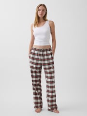 Red & White Check - Gap Check Softest Flannel Pyjama Bottoms - Imaginea 3 din 5