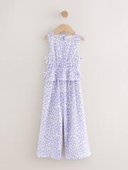 Lilac Purple Floral Top and Wide Leg Trousers Set (3-16yrs) - Image 5 of 9