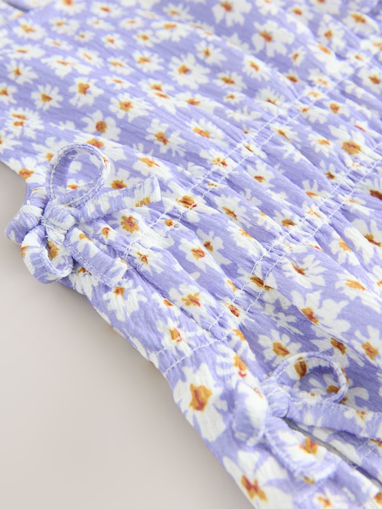 Lilac Purple Floral Top and Wide Leg Trousers Set (3-16yrs) - Image 8 of 9