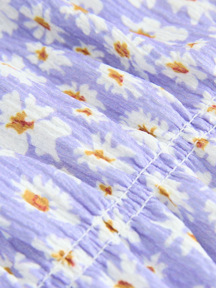 Lilac Purple Floral Top and Wide Leg Trousers Set (3-16yrs) - Image 9 of 9