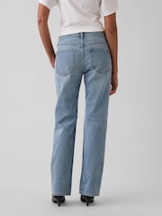 Gap Light Wash Mid Rise Relaxed Straight Jeans - Image 2 of 5