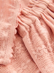 Pink Crochet Applique Shirt And Short Set (3-16yrs) - Image 9 of 10