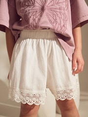 Dusky Purple Butterfly T-Shirt And Textured Shorts Set (3-16yrs) - Image 4 of 4