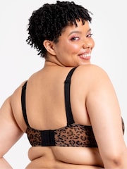 Curvy Kate Leopard Print Cool Cat Scooped Multiway Balcony Bra - Image 3 of 7