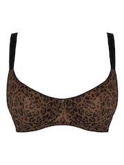 Curvy Kate Leopard Print Cool Cat Scooped Multiway Balcony Bra - Image 7 of 7