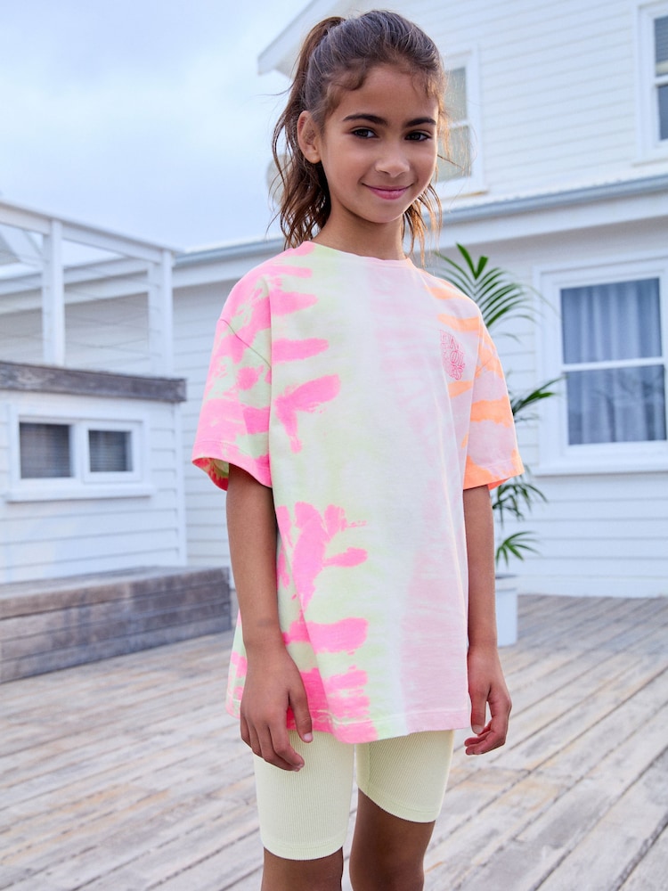 Mehrfarbig/Pink - T-Shirt und Radlerhose im Set aus 100 % Baumwolle (3–16 J.) - Bild 1 von 11 Mehrfarbig/Pink - T-Shirt und Radlerhose im Set aus 100 % Baumwolle (3–16 J.) - Bild 1 von 11