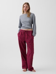 Carouri roșii - Gap Check Softest Flannel Pyjama Bottoms - Imaginea 2 din 5