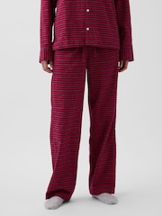 Carouri roșii - Gap Check Softest Flannel Pyjama Bottoms - Imaginea 4 din 5