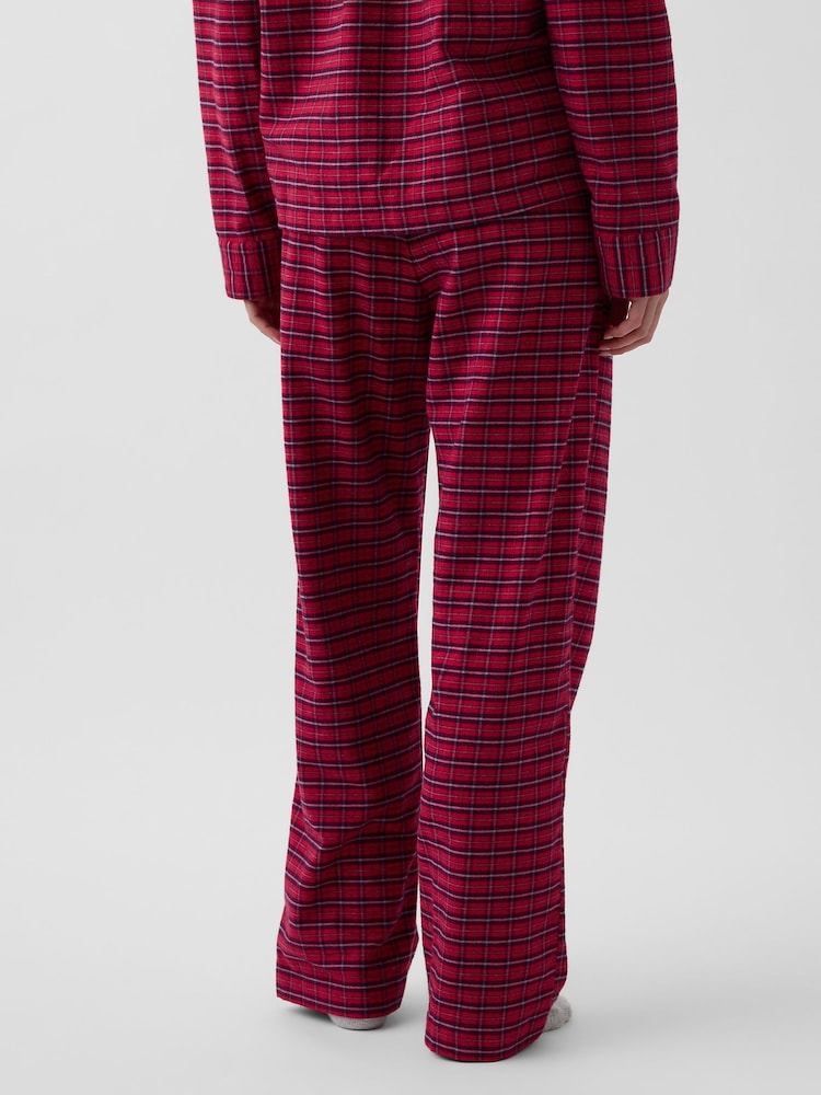 Carouri roșii - Gap Check Softest Flannel Pyjama Bottoms - Imaginea 5 din 5