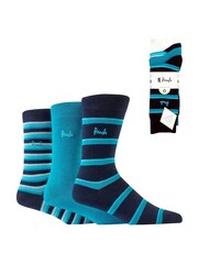 Pringle Blue Fashion Stripe Crews Socks - Image 11 of 11