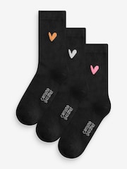 Caroline Gardner Blue Signature Heart Crew Socks - Image 1 of 11