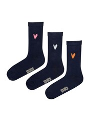 Caroline Gardner Blue Signature Heart Crew Socks - Image 6 of 11